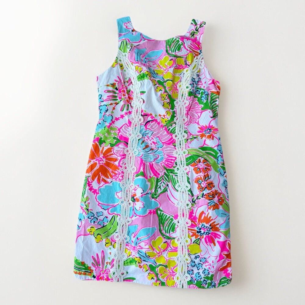 NWT Lilly Pulitzer for Target Nosey Posey Shift Dress Lace Pink Floral 10 NWT